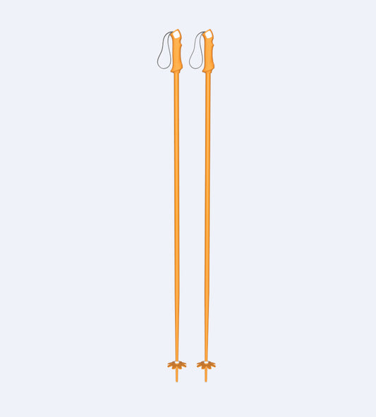 Off-Piste Orange Ski Poles